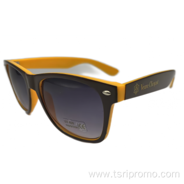 High-quality two-tone framed sunglasses